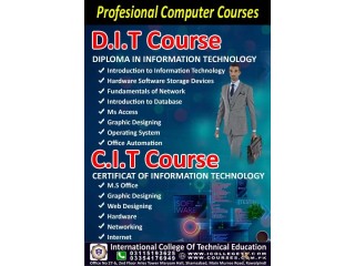 Diploma Information Technology (1 Year) Diploma In Sialkot