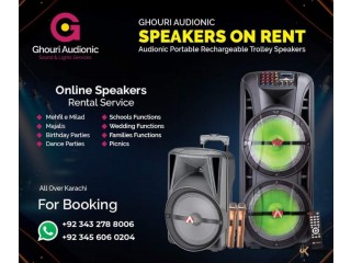 Speaker Available On Rent For Indoor Outdoor Events