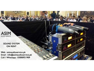 Sound System Rent in Karachi - Asim Audio Service