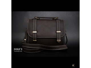 Female Cross Body Bag In Dark Brown Colour By Sara's Accessories Store